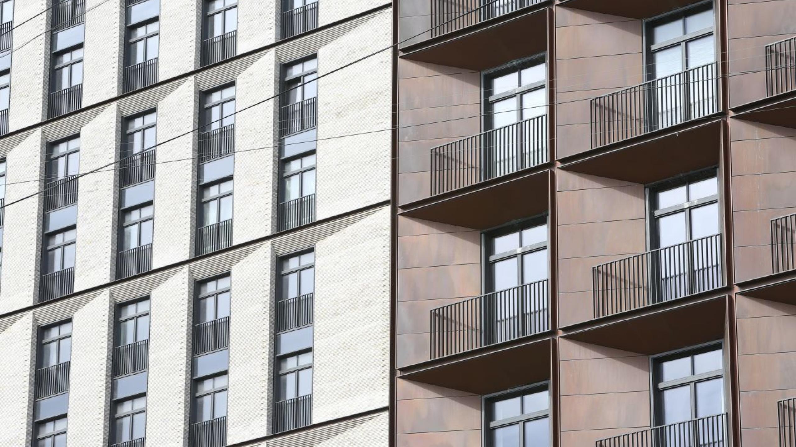 Nieuwe appartementsblokken.